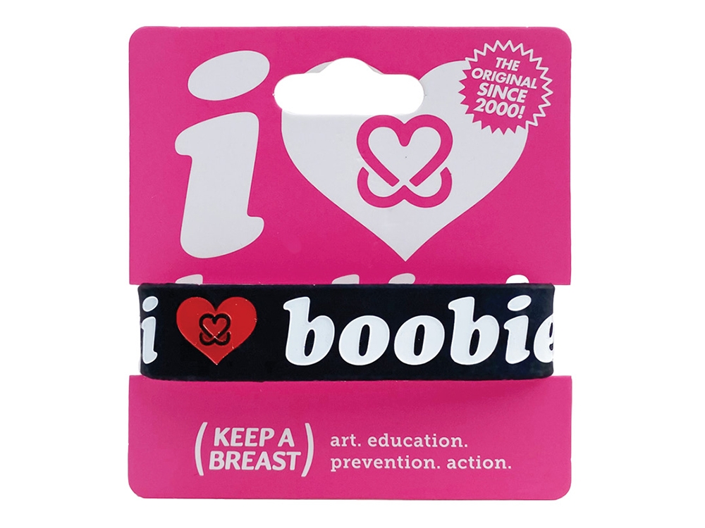 i love boobies! Classic Bracelet-Old School Black / White