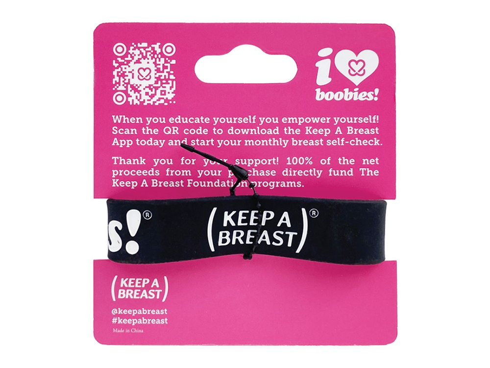 i love boobies! Classic Bracelet-Old School Black / White