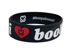 i love boobies! Classic Bracelet-Old School Black / White