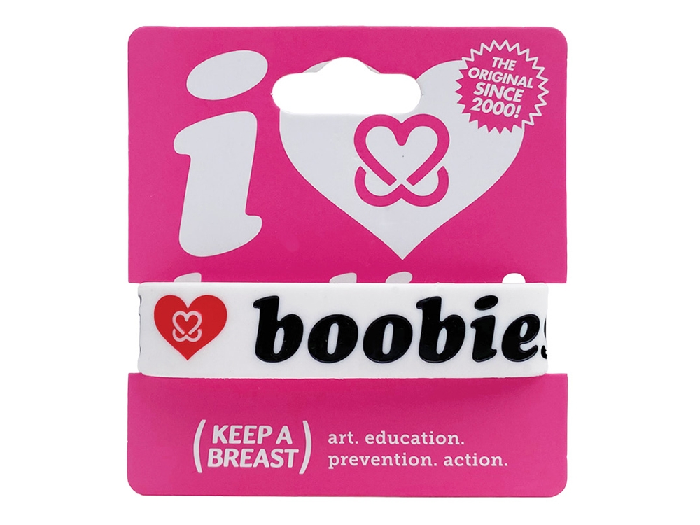 i love boobies! Classic Bracelet-Skater Boi White / Black