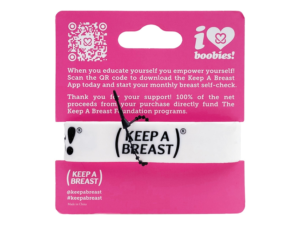 i love boobies! Classic Bracelet-Skater Boi White / Black