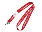 i love boobies! lanyard - Cherry Red / White