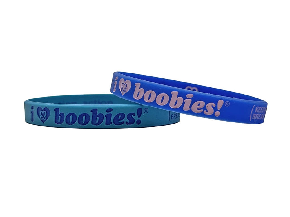 i love boobies! Mini Bracelet Pack- Blue Dream Baby Blue and Pink