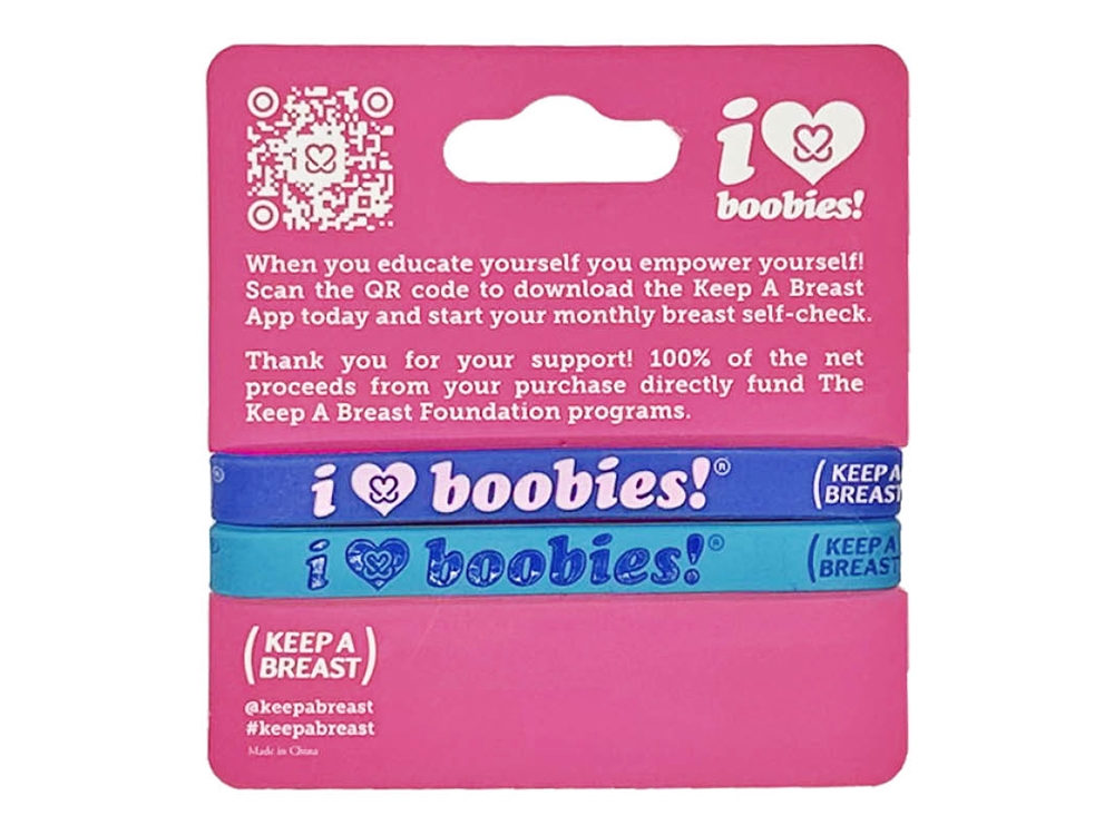 i love boobies! Mini Bracelet Pack- Blue Dream Baby Blue and Pink