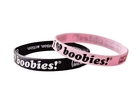 i love boobies! Mini Bracelet Pack- Licorice Black and Pink