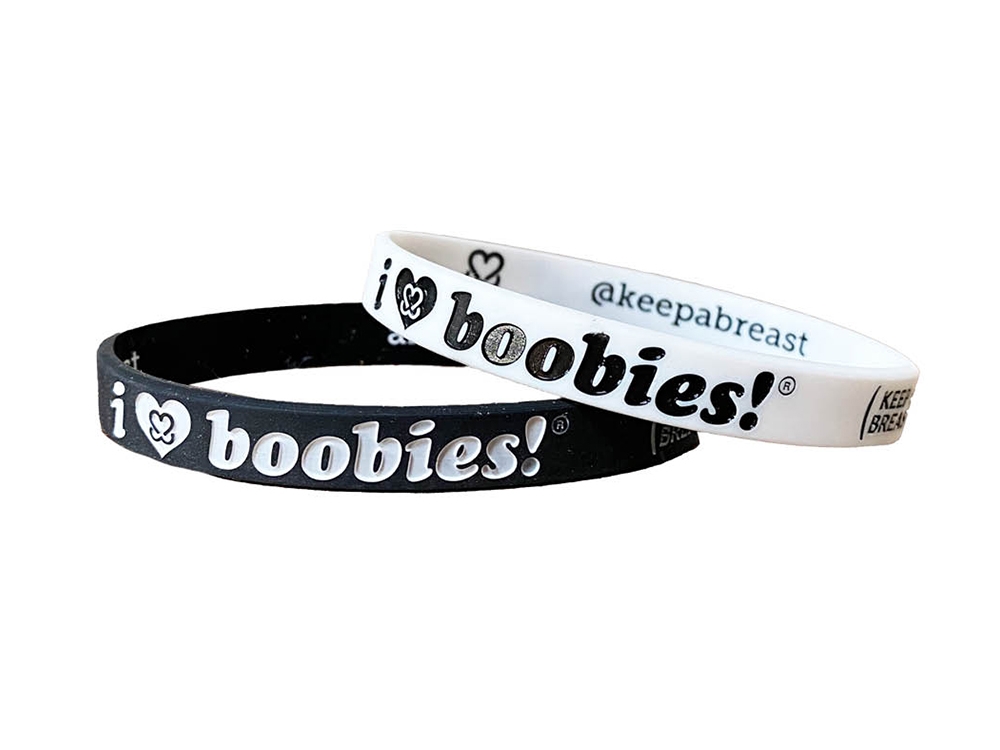 i love boobies! Mini Bracelet Pack - Throwback Black and White