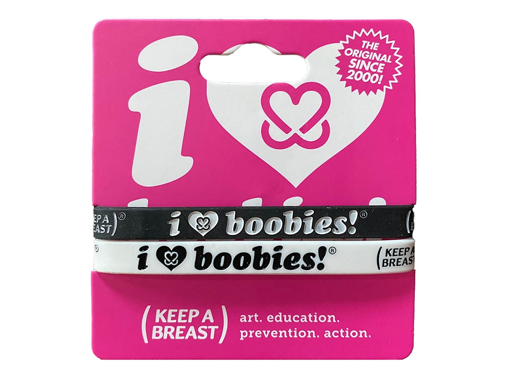 i love boobies! Mini Bracelet Pack - Throwback Black and White