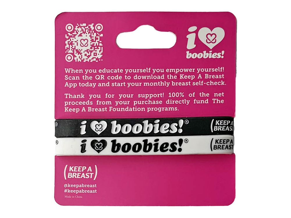 i love boobies! Mini Bracelet Pack - Throwback Black and White