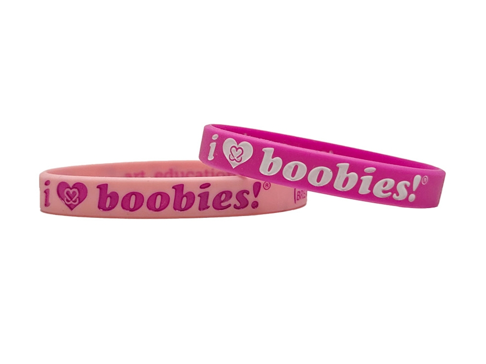 i love boobies! Mini Bracelet Pack - Cuite Pink and Baby Pink