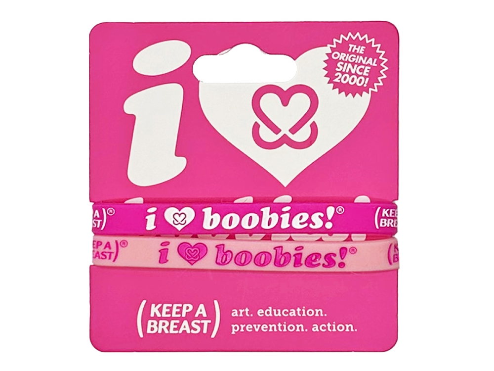 i love boobies! Mini Bracelet Pack - Cuite Pink and Baby Pink